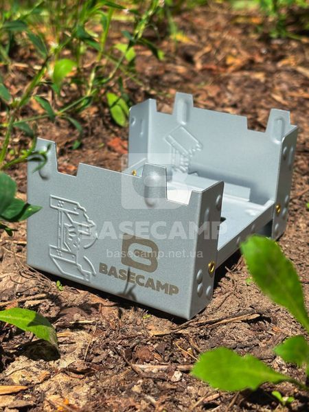 Твердопаливний пальник BaseCamp Pocket Stove з набором сухого пального, 4 таблетки (BCP 51700)