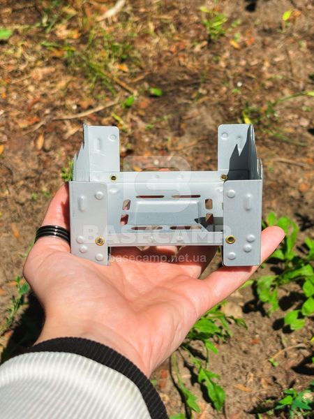 Твердопаливний пальник BaseCamp Pocket Stove з набором сухого пального, 4 таблетки (BCP 51700)